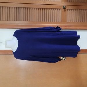 NEW Lou & Grey Purple Fleece Sweatshirt Dress M